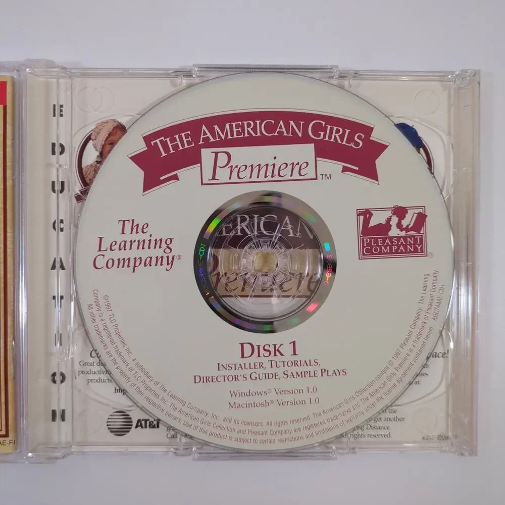 The American Girls Premiere PC CD-ROM Windows Macintosh Video Game